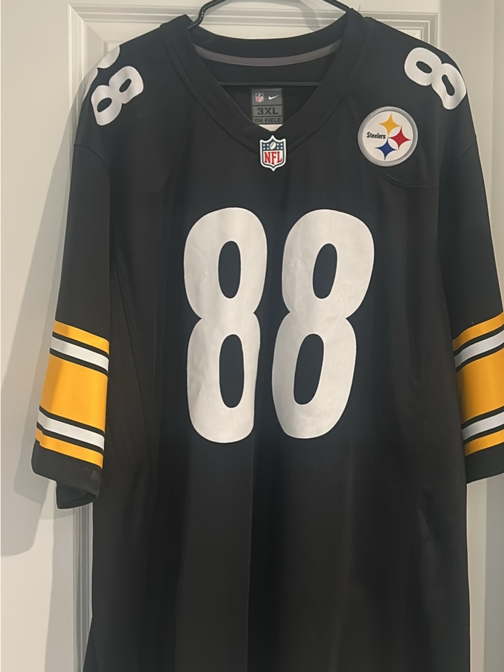 NFL Pittsburgh Steelers #88 Black and Yellow Men's Football Jersey